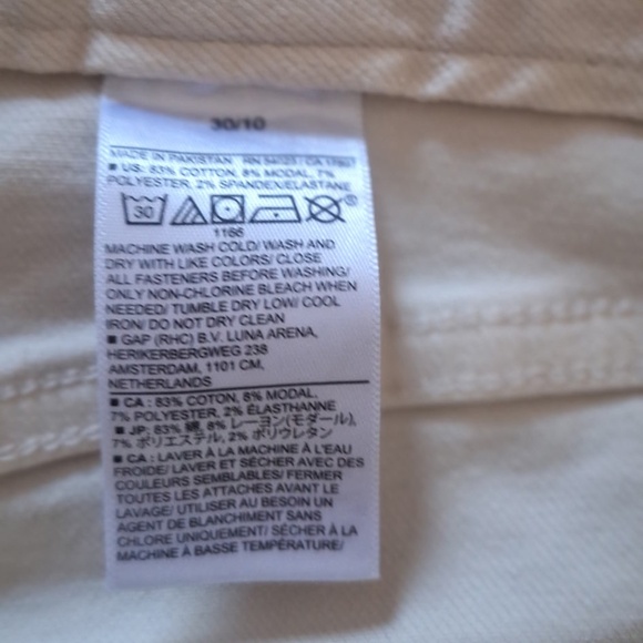 Bootcut Low Rise Jean Banana Republic Vintage Stretch Ecru Denim Pants Sz 30/10 - Picture 10 of 13